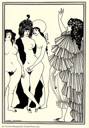 Aubrey Beardsley Lysistrata Haranguing the Athenian Women  Wandbild